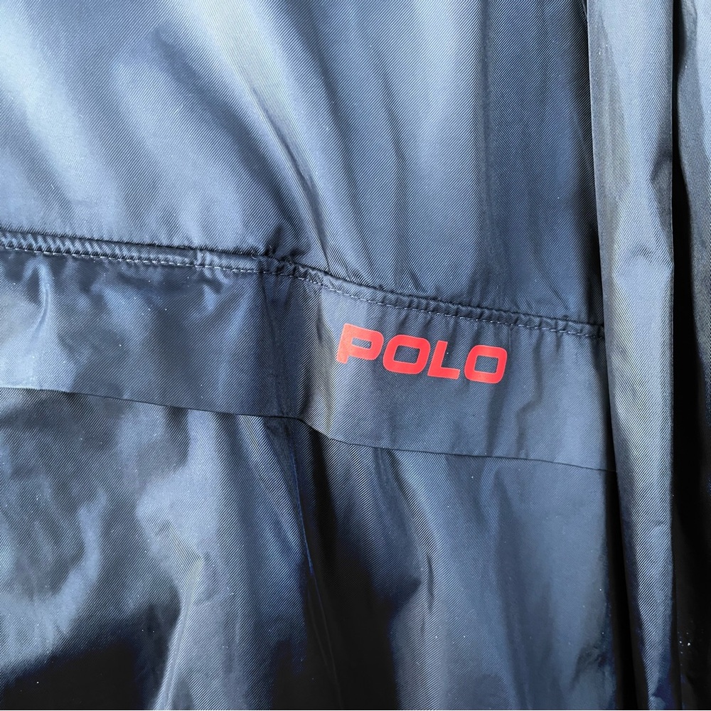Vtg 90's Polo Golf Ralph Lauren Shell Windbreaker Jacket Men Spellout Logo L - Picture 3 of 9